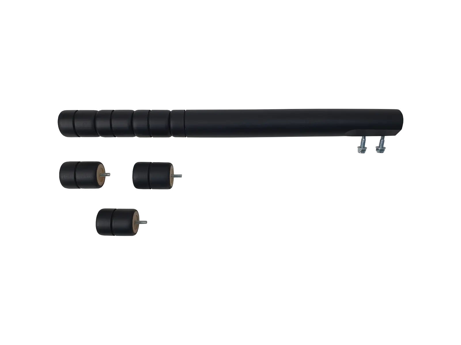 Nogi okrągłe 40 - 58 cm, 4 szt. - czarne
