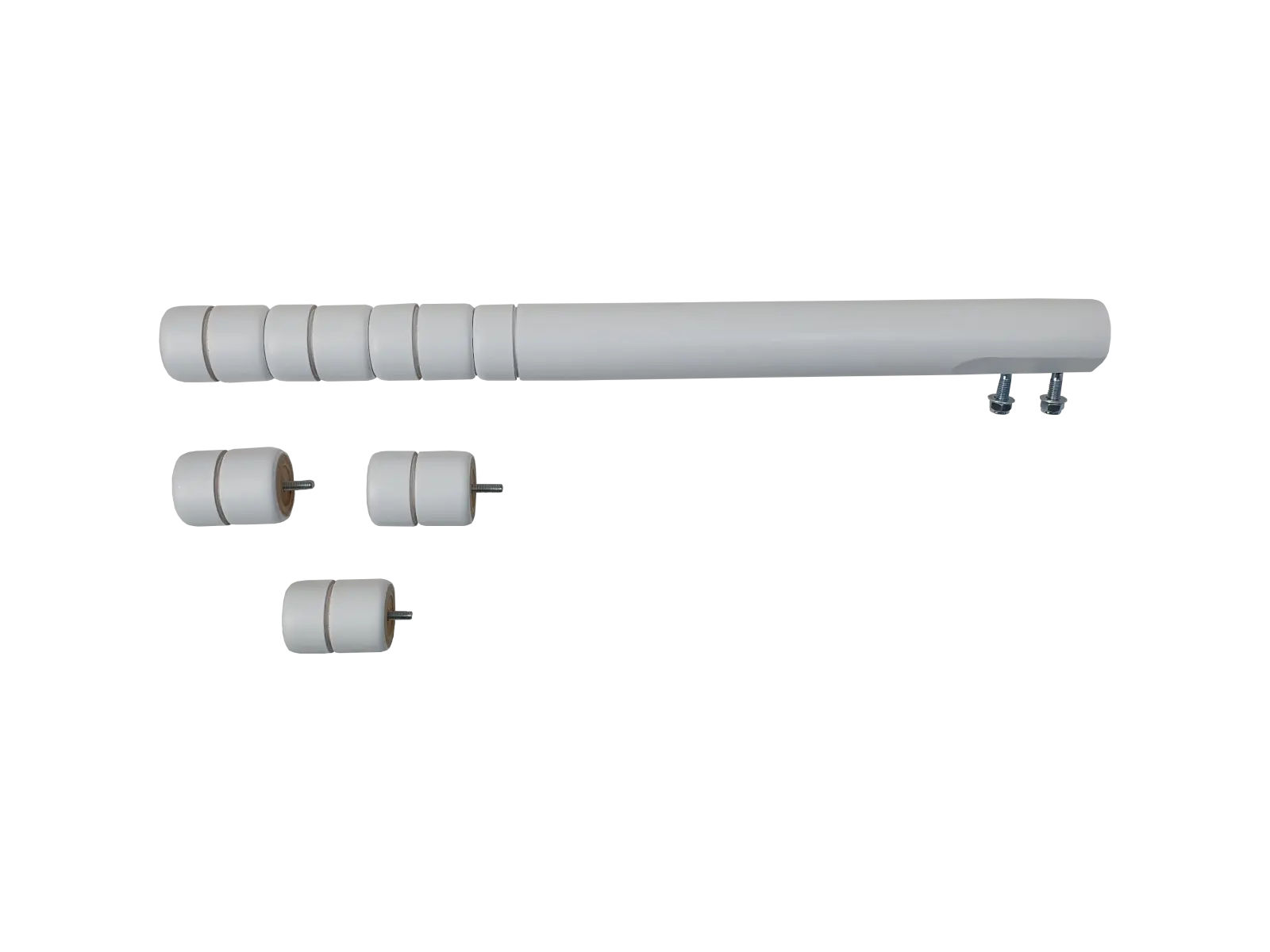 Wooden table legs 40 - 58 cm, 4 pcs - white