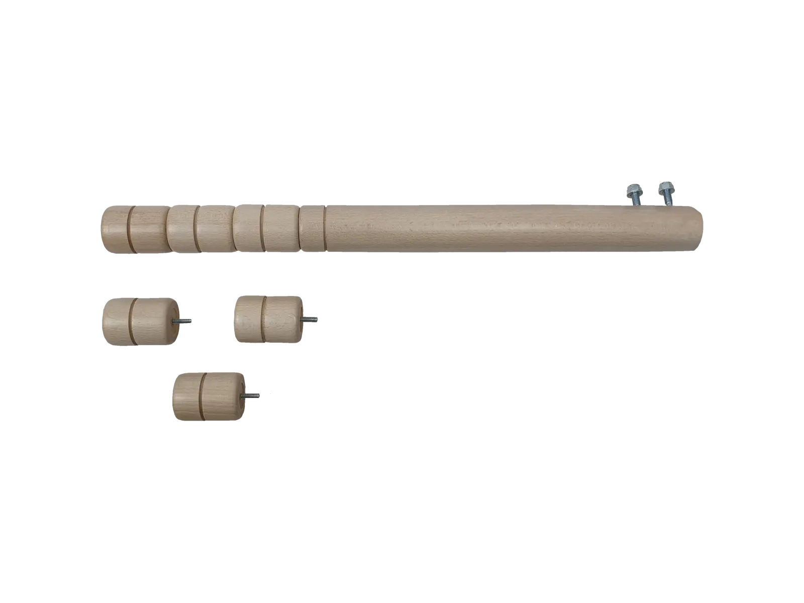Wooden table legs 40 - 58 cm, 4 pcs - sycam