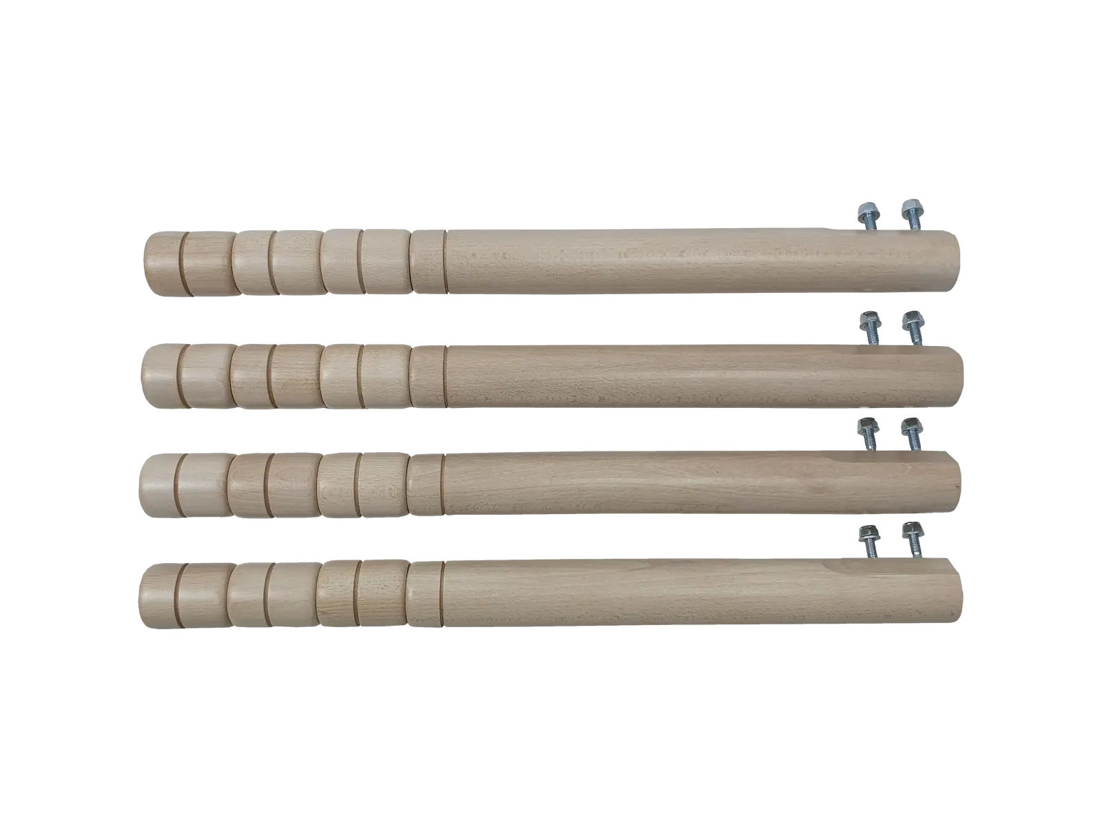 Wooden table legs 40 - 58 cm, 4 pcs - sycam