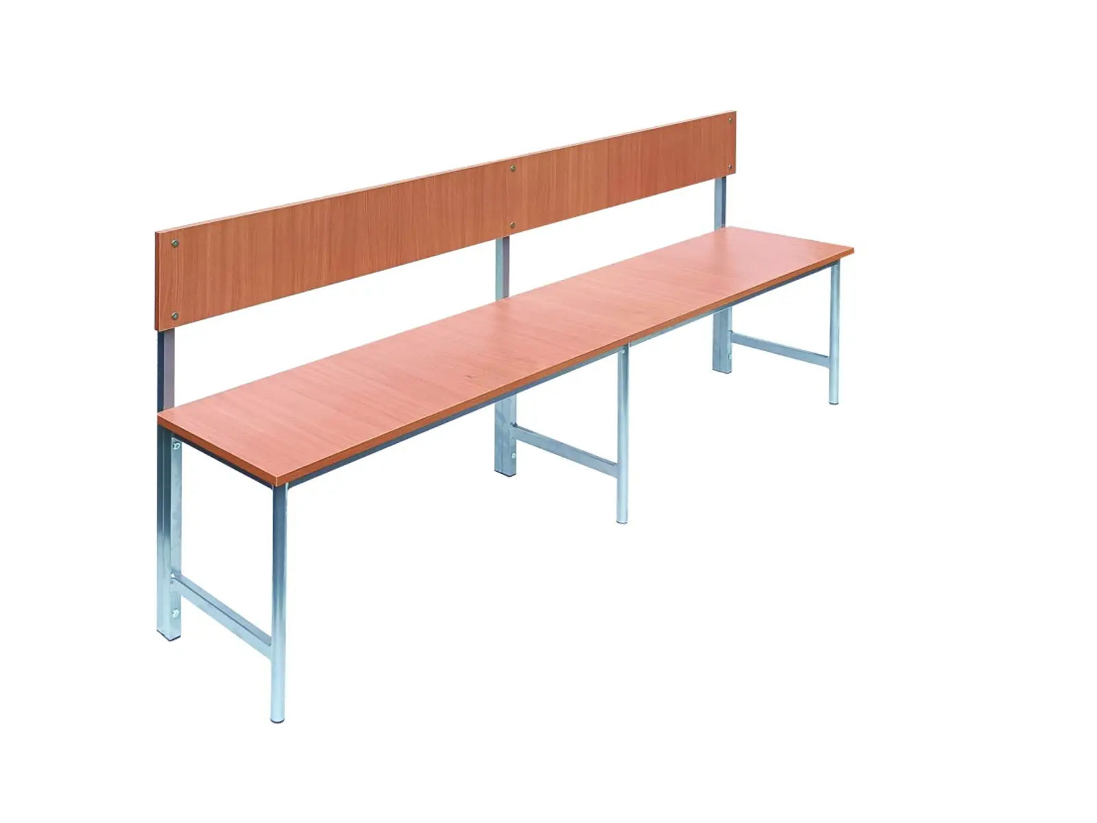 Ławka z oparciem - płyta laminowana - 120 cm