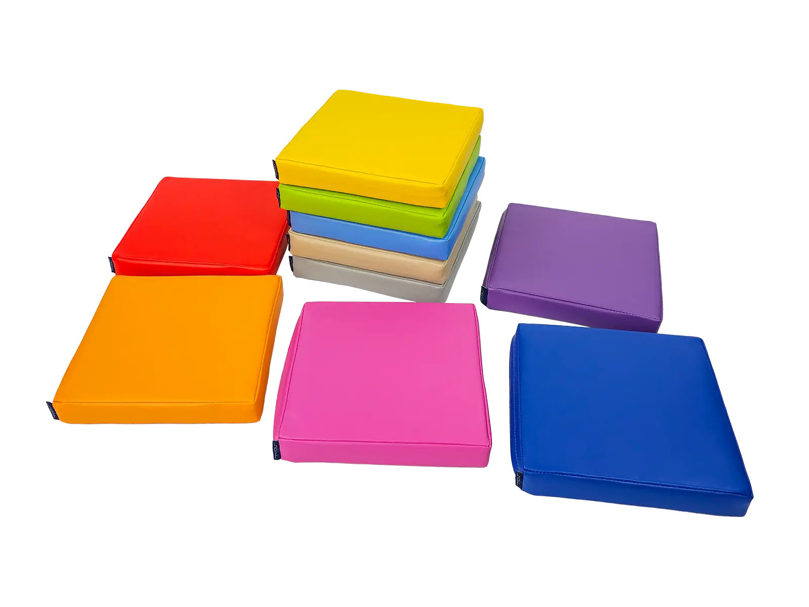 Set of Foam Seating Cushions - Square Cushions 35x35x5cm - 10 pcs.