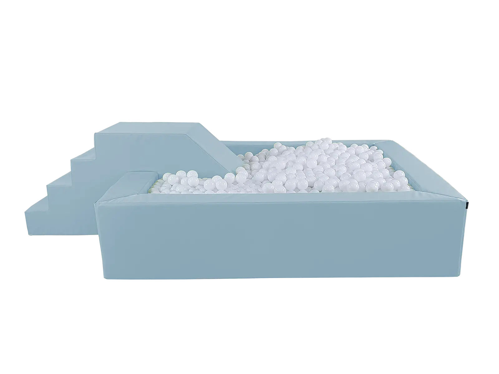 Steps with Slide for Ball Pits – 60 cm Height, Eco-Leather