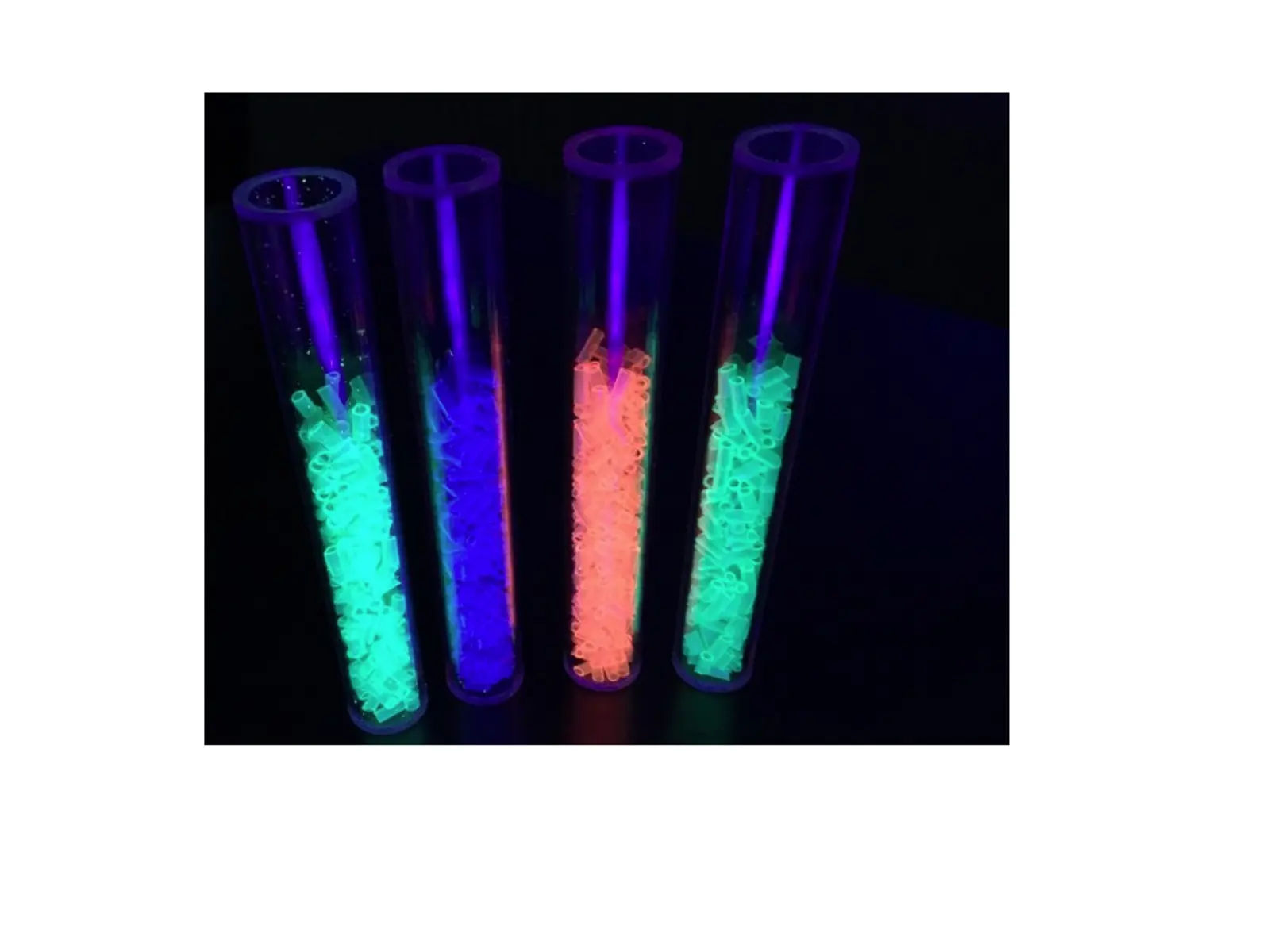 Zestaw 4 kolorowych tub UV