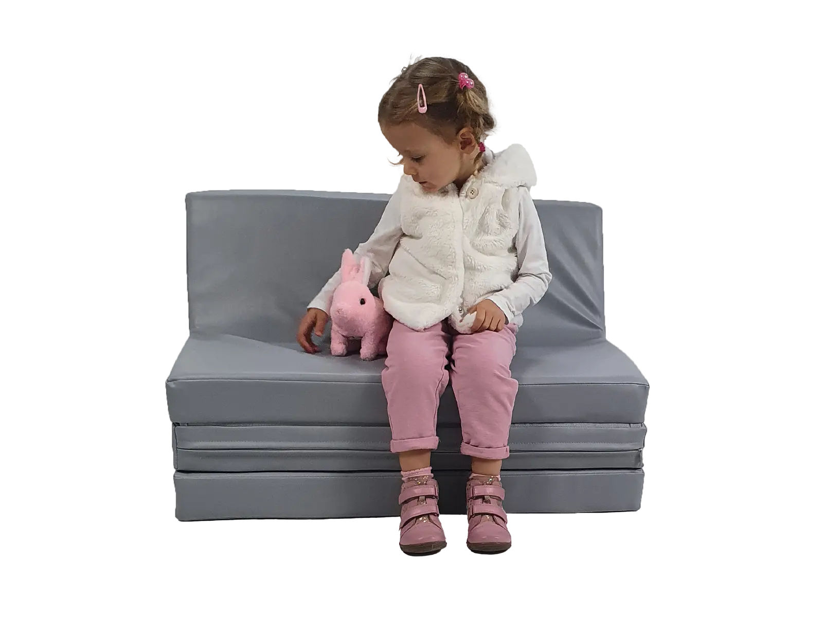 Folding Foam Sofa, eco-leather