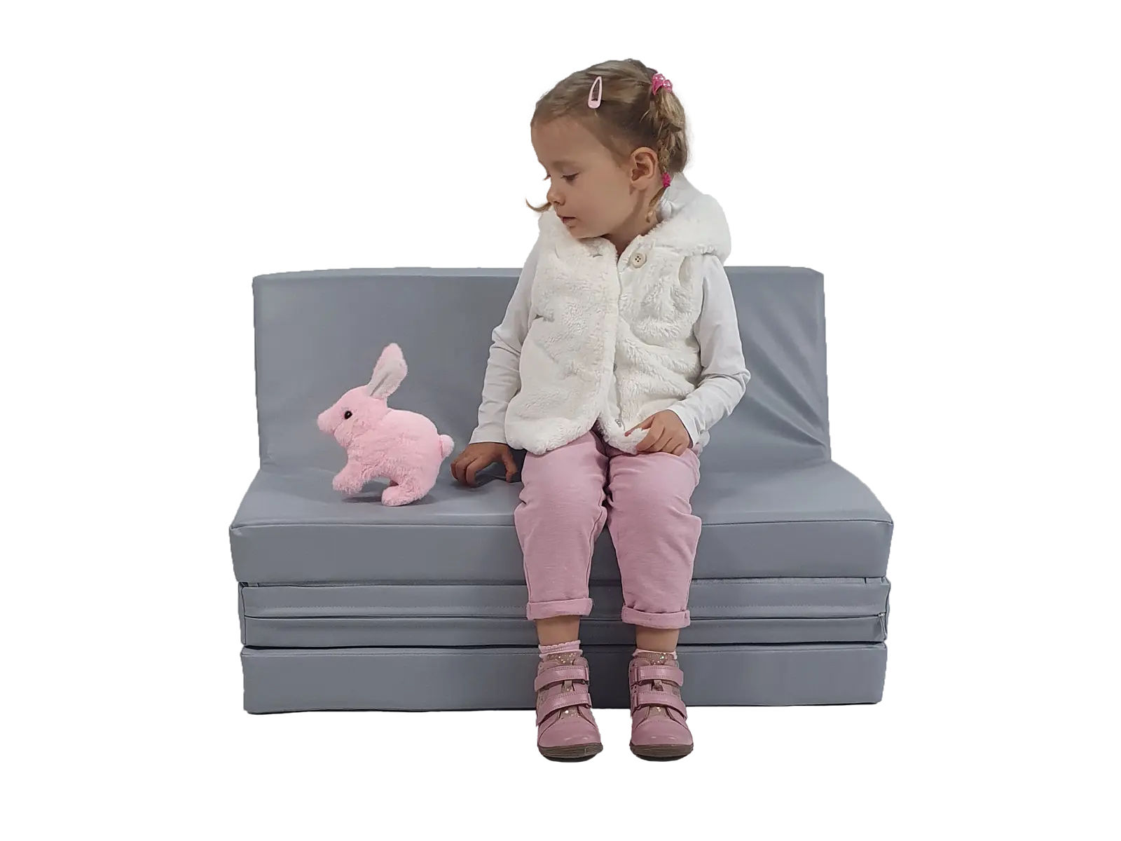 Folding Foam Sofa, eco-leather