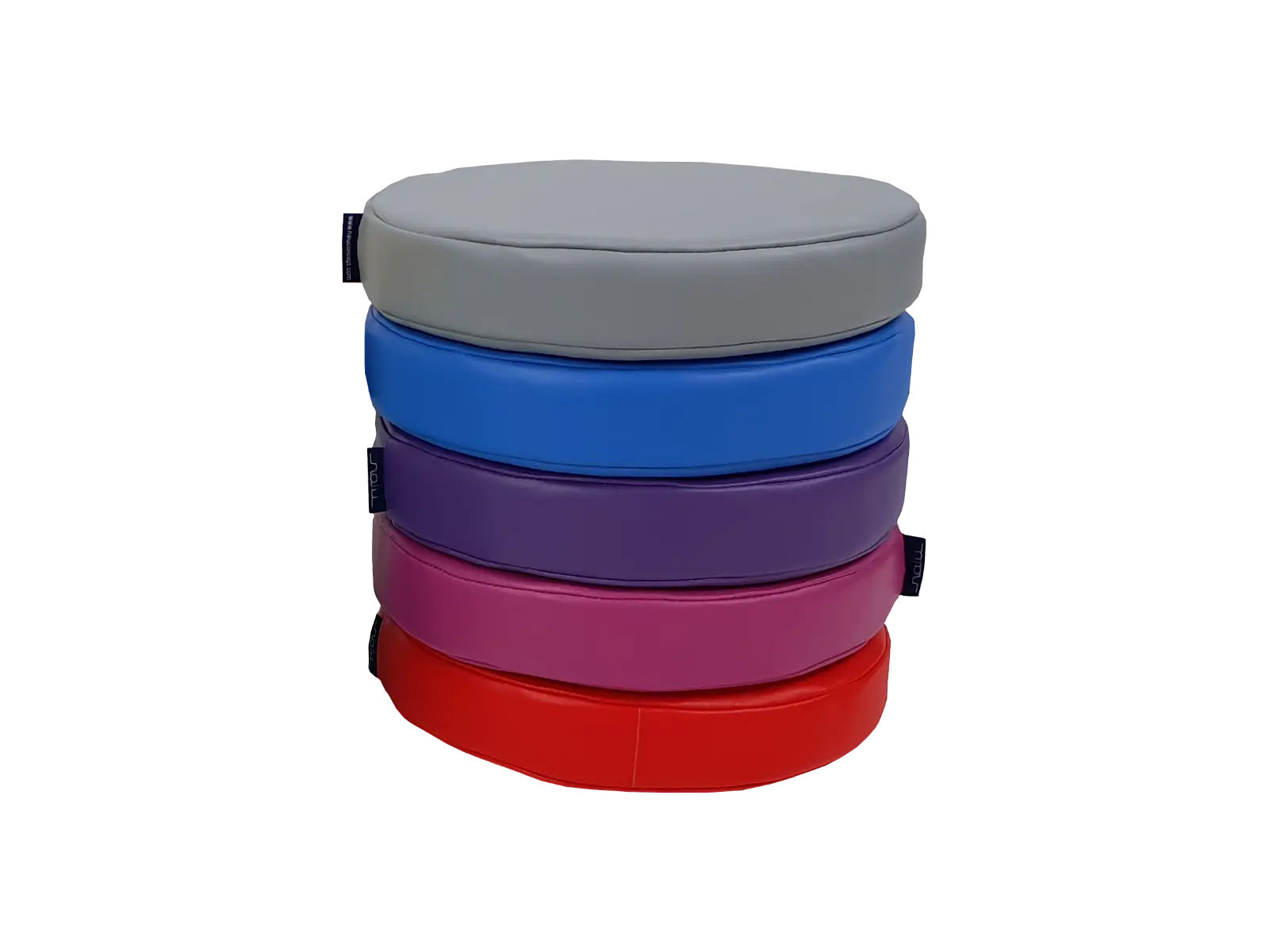 Set of Foam Seating Cushions - Round Cushions 35x5cm - 5 pcs.