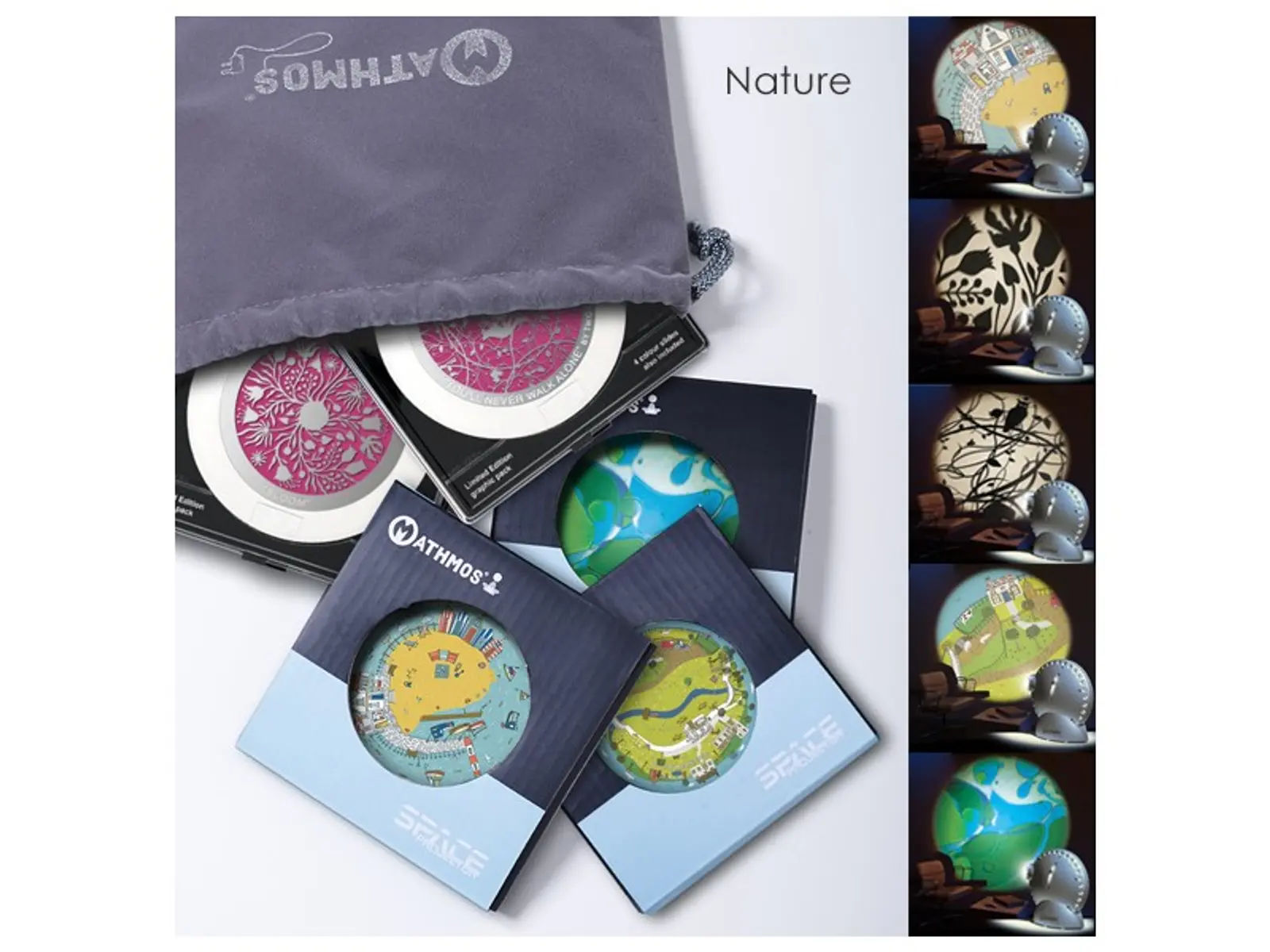 Zestaw tarcz "NATURA PACK" do projektora MATHMOS