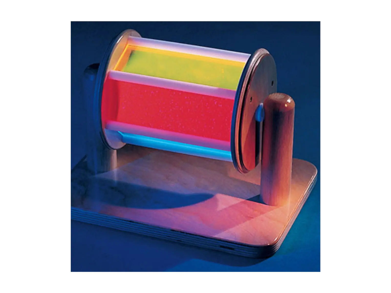Fluorescencyjny bębenek na stojaku