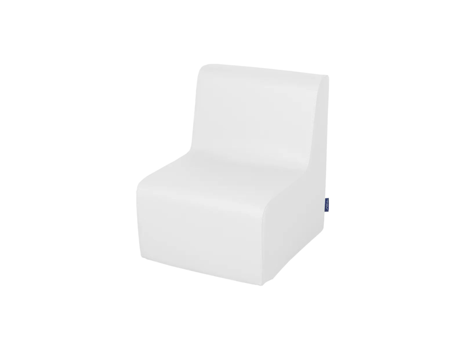 Medium 1 Seater Sofa White