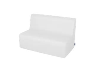 Medium 2 Seater Sofa White