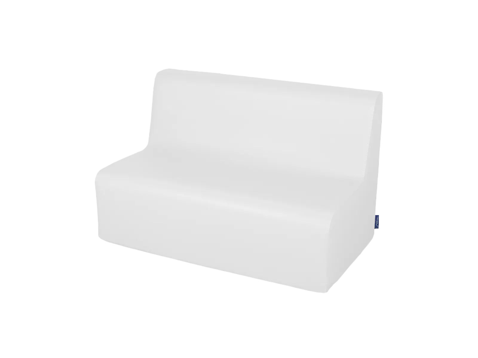 Medium 2 Seater Sofa White