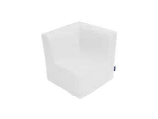 Medium Corner Sofa White